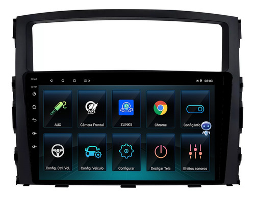 Multimidia Pajero Full 9p Qled Android Carplay 2gb 32gb