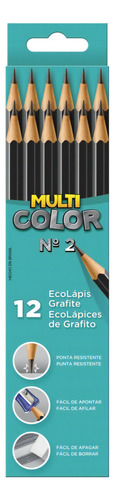 Ecolapis Grafite Faber-castell Multicolor Com 12 Lápis