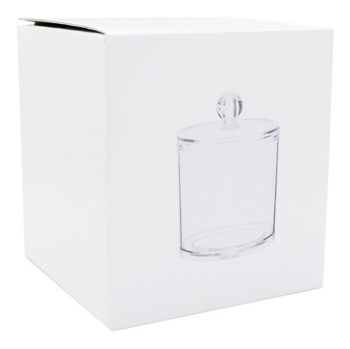 Jessamy Vaso Organizador Algodón Maquillaje Acrílico O01510
