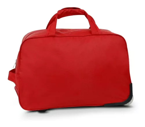 Maleta Carry On Deportivo 20 Pul 2 Ruedas Duffle Color Rojo