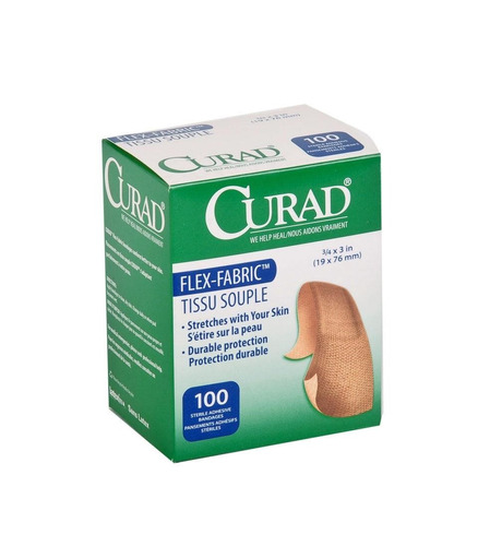 Medline Curad Tela Vendas Adhesivas Natural 100 Ct