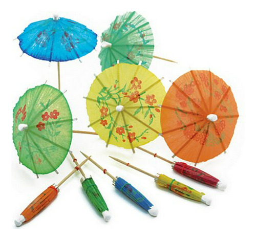 , Paquete De 24 Púas Decorativas Para Paraguas De Cóctel, Mu