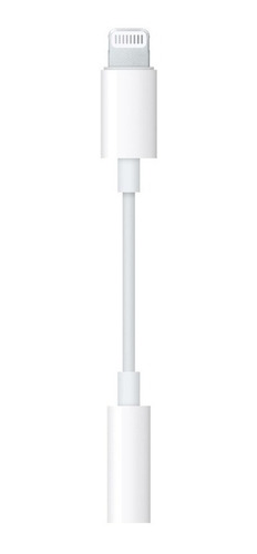 Adaptador Apple Lightning Macho Para Audifonos Blanco /v