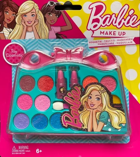 Set De Maquillaje Pinturitas De Barbie Make Up Con Labial