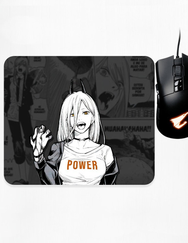 Mouse Pad Xs Chainsaw Man Power Manga Art Personalizado