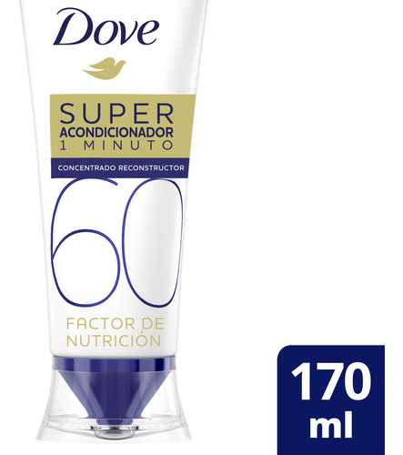 Super Acondicionador Dove Factor Nutrición 60 170ml X 2u