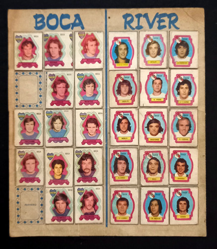 Album De Figuritas Futbol River Boca Golazo 1973