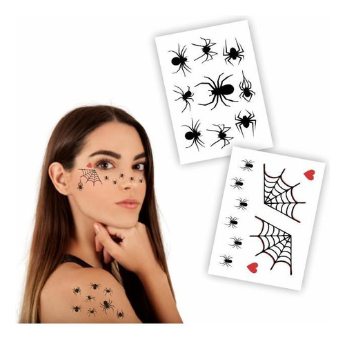 Tatuagem Temporária Para Fantasia De Carnaval E Hallowen