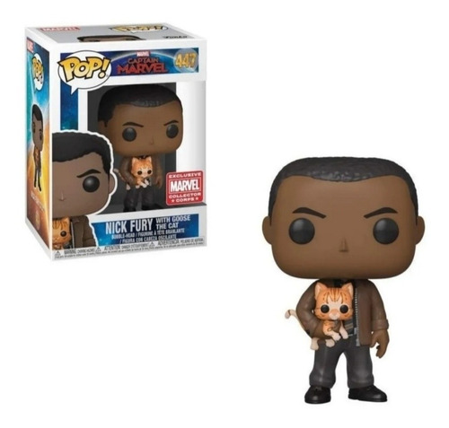 Funko Pop Nick Fury & Goose The Cat #447 (marvel Collector)