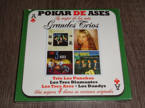 Pokar De Ases, Lo Mejor De Los Grandes Tríos, 4cds, Nuevo!!!