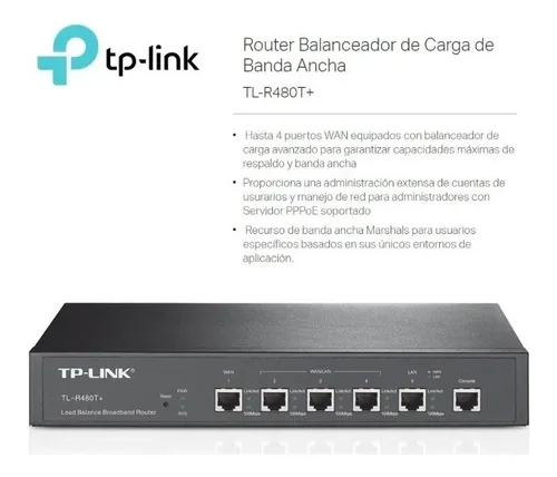 Router Tp-link Tl-r480t+ Negro 100v/240v (Usado)