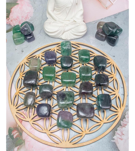Paquete De 226 Gramos De Piedra Con Estilo Multi Fluorita