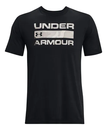 Playera under armour negra hotsell
