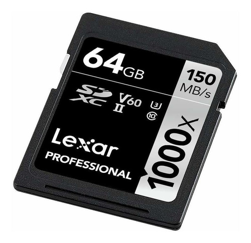 Cartão de memória Lexar LSD64GCBNA-10002  Professional 1000x 64GB
