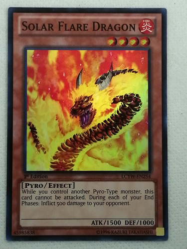 Super Yugioh Solar Flare Dragon