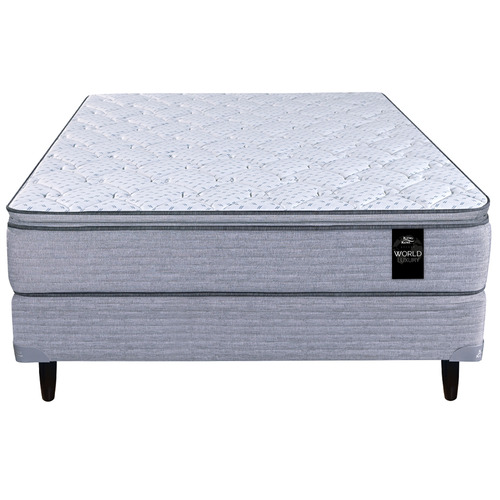 Sommier King Koil World Luxury Kensington 2 plazas de 190cmx140cm gris con base dividida