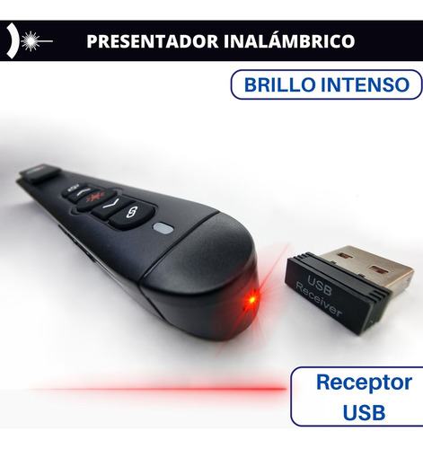 Presentador Láser Inalámbrico Usb - 100m Para Presentaciones