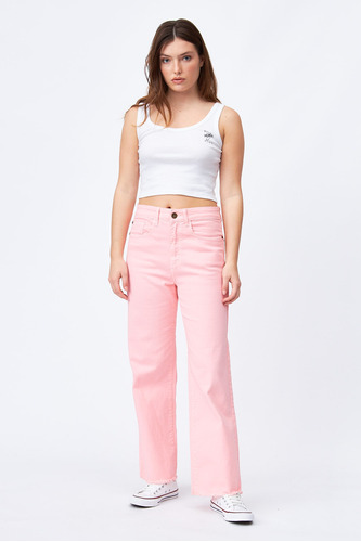 Pantalón Mujer Billabong Wide Jean Pink