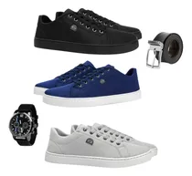 Comprar Kit 3 Tênis Sapatênis Masculino Casual Confortável Estiloso