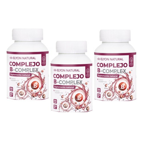 Complejo B 500mg  Proteje Tu Sistema Nervioso 03 Frascos