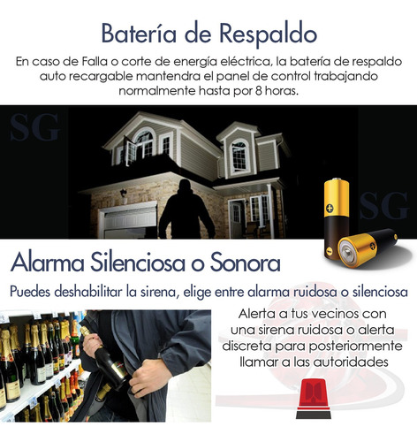 Alarma Gsm Wifi Inalambrica App Cel Seguridad Casa Vecinal