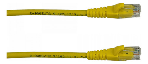 Linkmade 5mt Cat6 Amarillo Lszh Cable Patch Inyectado Multif