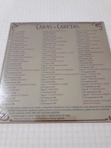 Cd Nro 1 Ediciones De Colección Caras Y Caretas