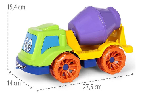 Caminhão De Brinquedo Betoneira Babyfrota Poliplac Sortido