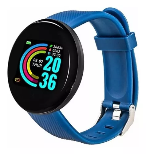 Relógio Smartwatch Redondo D18 Whats E Face - Android / Ios