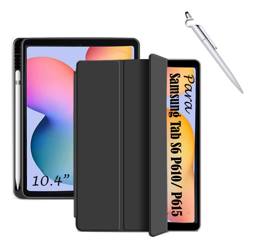 Capa Case Smart Para Galaxy Tab S6 Lite 2024 + Caneta