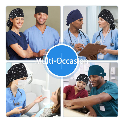 Qba Gorra De Trabajo Ajustable Con Botón, Gorro Forrado De