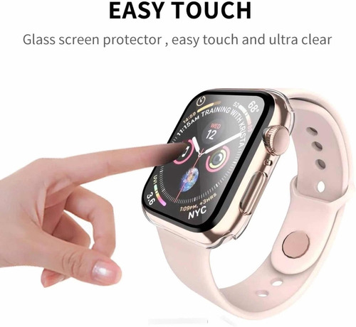 Imagen 4 de 10 de Protector De Pantalla Para Apple Watch Serie 7