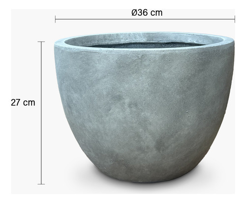 Macetero Lauca 27 Gris Form