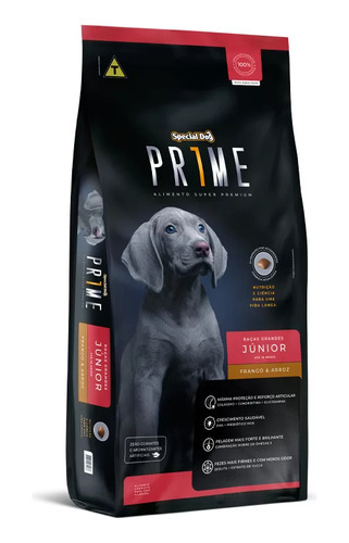 Ração Special Dog Prime Cão Filhote Grande Frango 15kg