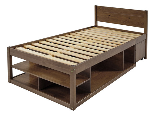 Cama Solteiro Multifuncional Madeira Maciça Irara Cabecasa