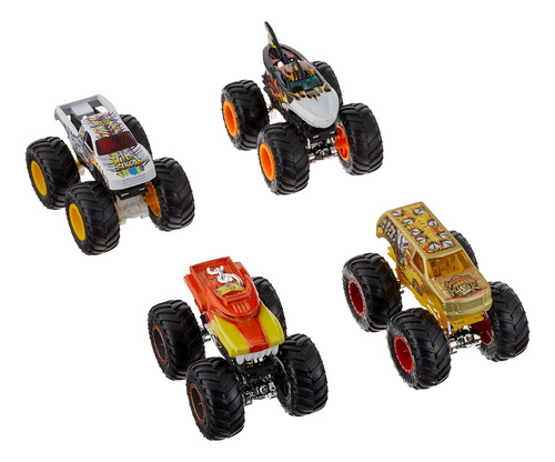 Camiones De Juguete Hot Wheels Monster Trucks 1:64 Pack D...