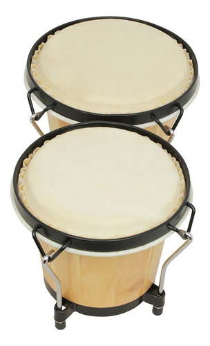 Bongo Drums - Juego De Tambores De Madera Para Instrumentos