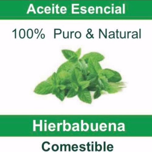 Aceite Esencial Hierbabuena Comestible 100%  Puro 10ml