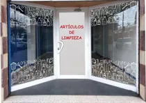 Comprar Vinilo Pared Vidriera Artículos De Limpieza Guarda