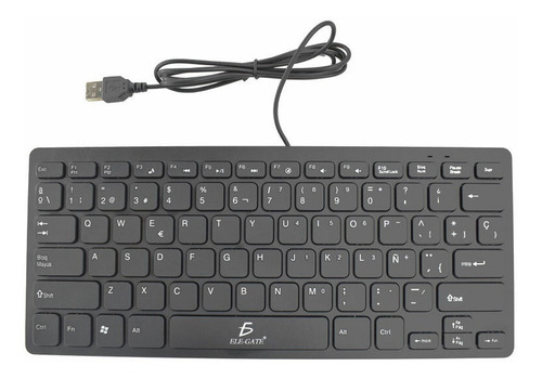 Teclado Qwerty Peuqeño Minimalista Ergonómico Con Ñ