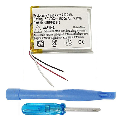 Mpf Products Reemplazo De Bateria Srp603443 De 1000 Mah Comp