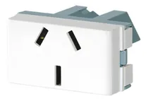 Comprar Modulo Tomacorriente 10a Jeluz Verona Blanco 3 Patas X 50
