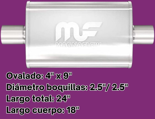 Magnaflow 11245 Escape Deportivo Ovalado De Alto Rendimiento