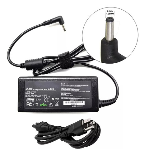 Cargador Para Asus 19v 2.37 4.0x1.35 L 45w 