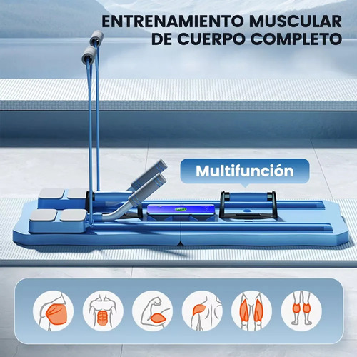 Ejercicio Abdominal Del Ejercitador De Empuje De Piernas Color Azul