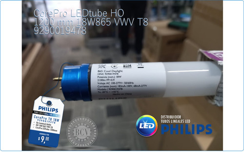 Tubo Led T8 18w Corepro Philips 100v-277v 2100lm 6500k 120cm