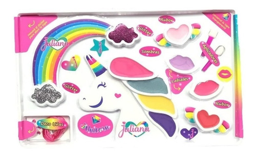 Imagen 5 de 9 de Valija Maquillaje Juliana Make Up Unicorn Jul046