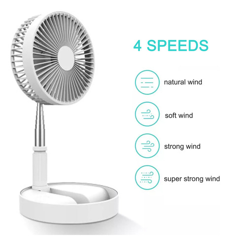 Ventilador De Escritorio, Ventilador De Piso, Ajustable En A