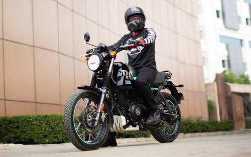 Imagen 24 de 25 de Royal Enfield Himalayan Scram 411 Sky Line Blue 2023