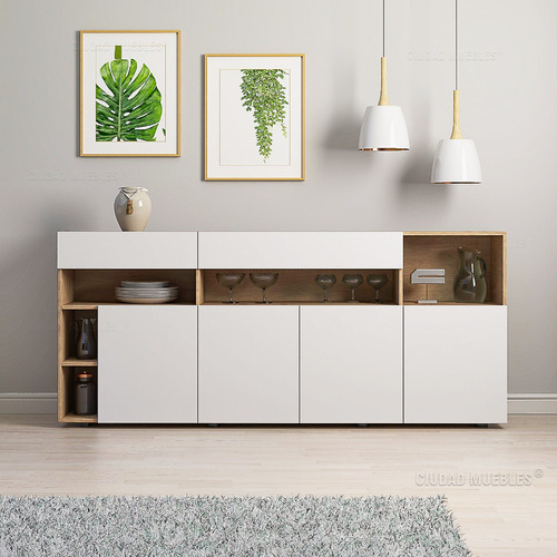 Vajillero Aparador Organizador Mueble Living Comedor 180cm 